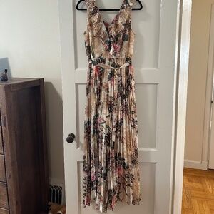 Anthropologie Floral Jumpsuit